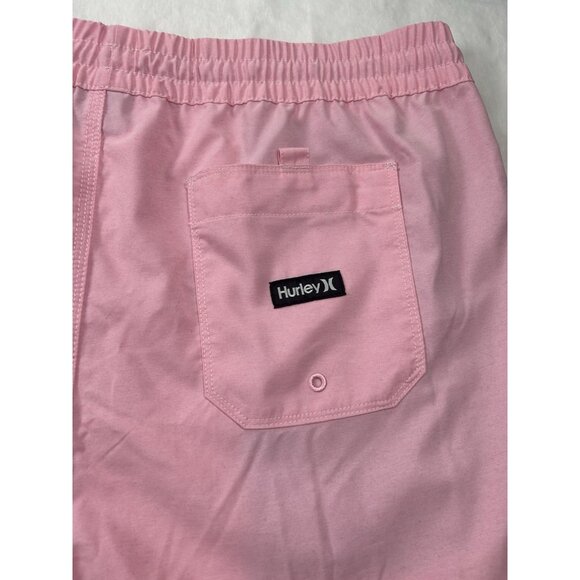 Hurley Men's Board Short 17'' Length OAO Crossdye Volley Pink Sz. XL NWT - Picture 4 of 10